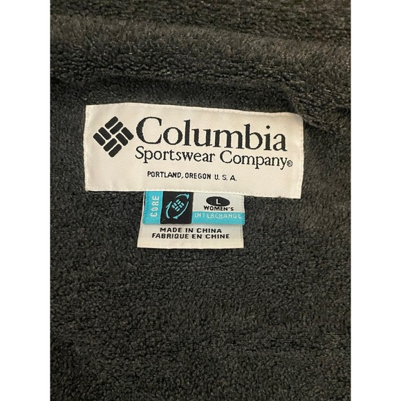 Columbia Jacket‎ Women Large Interchange Core Full Zip Green Gray Ski - Picture 9 of 10
